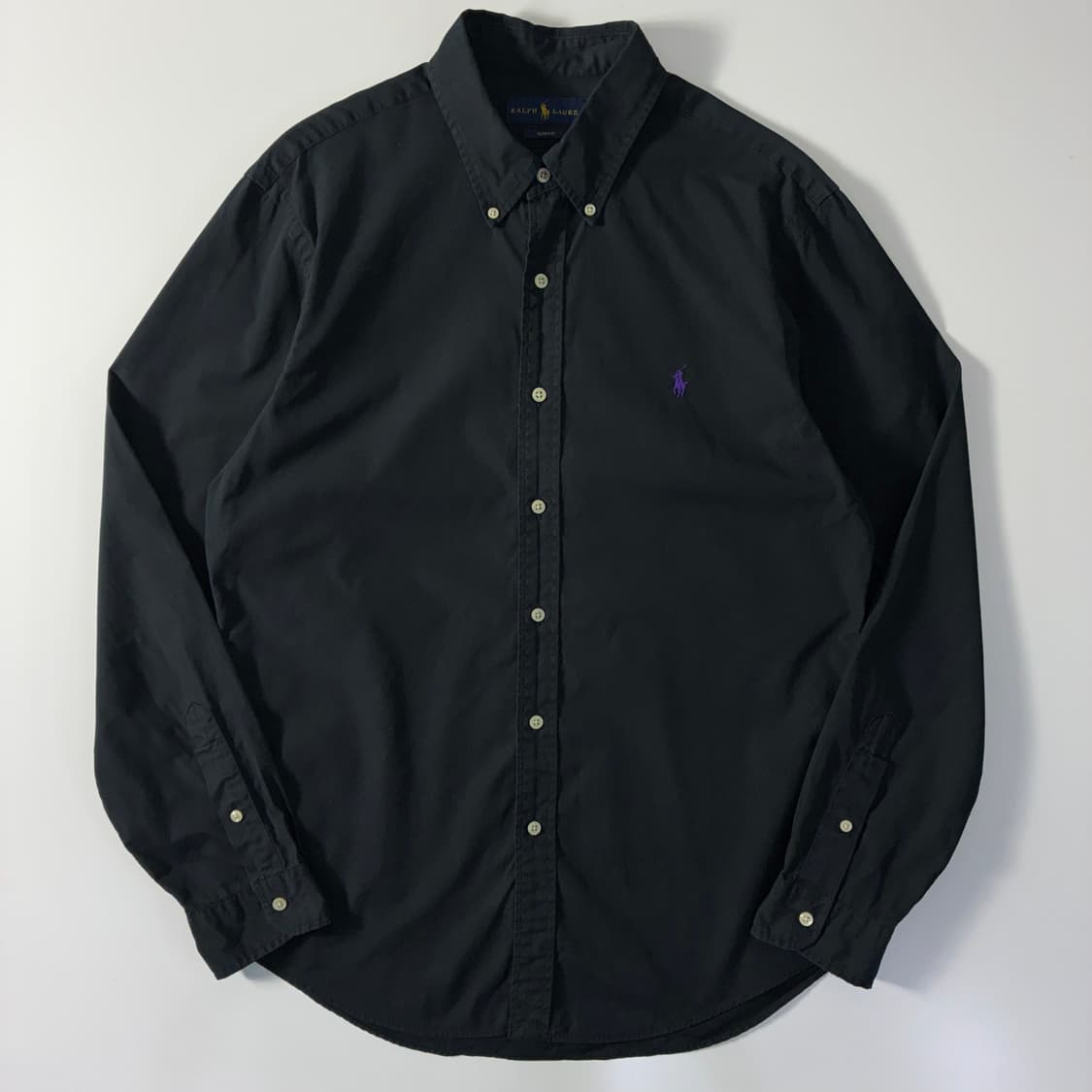 Polo 폴로 랄프로렌 신형 블랙 솔리드 셔츠 상품이미지1