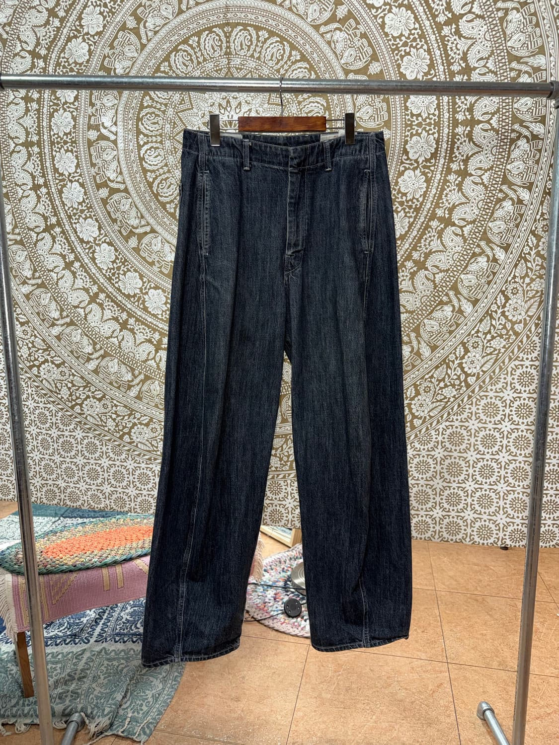 페이탈리즘 워싱 와이드 데님팬츠  상품이미지3