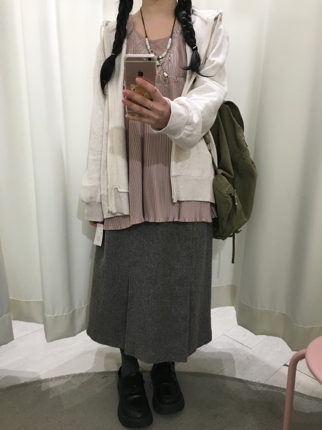 lace pleats blouse 상품이미지5