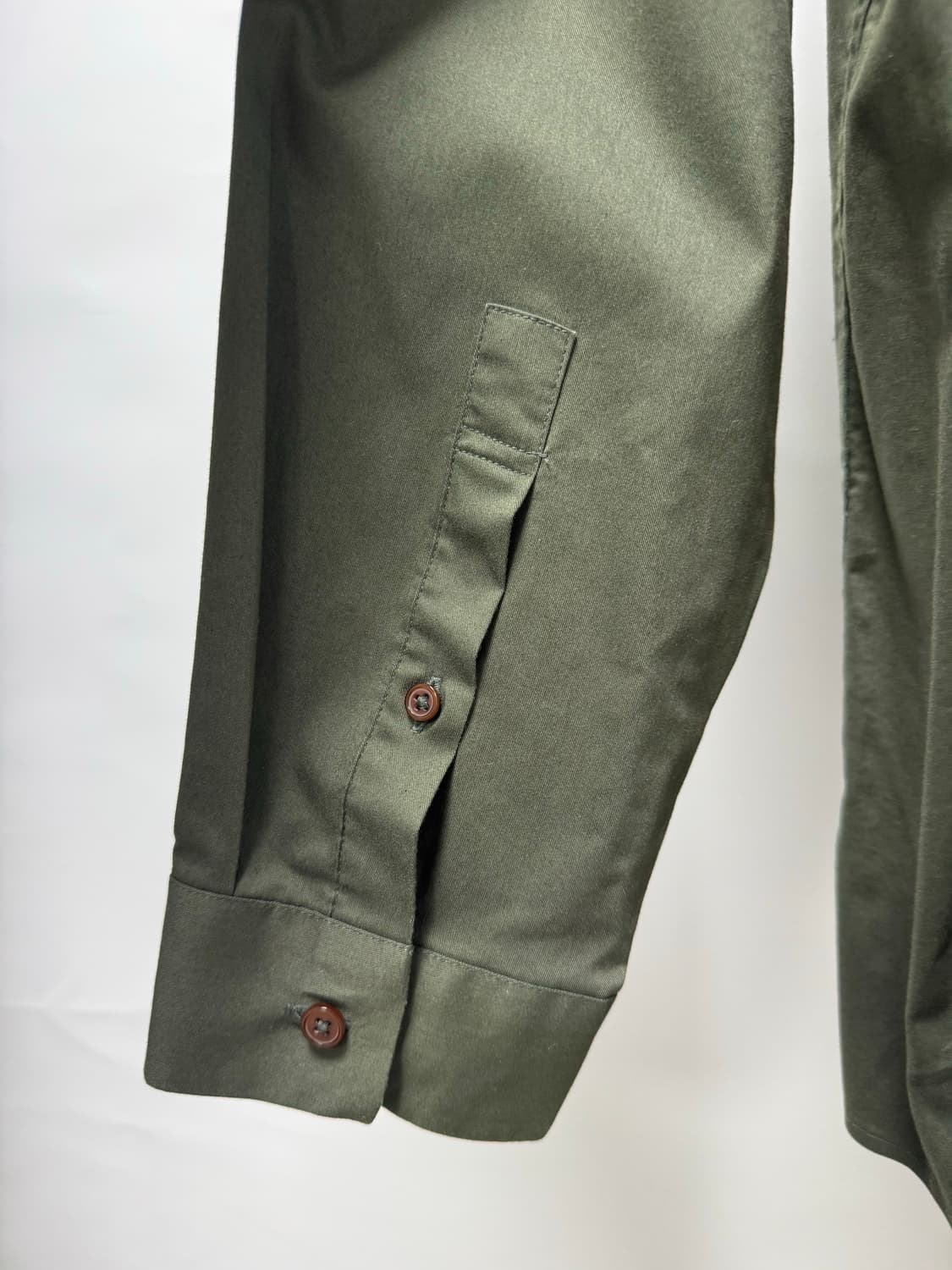 TNGT 남성 반버튼 튜닉셔츠 (올리브그린/105) 상품이미지5