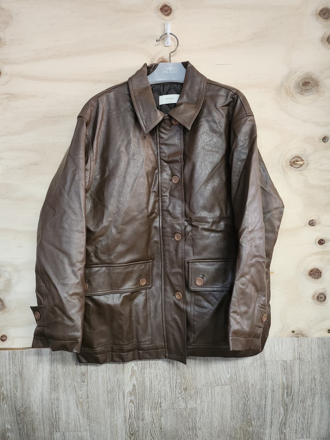 104) 파니니 panini 비건레더 누빔 자켓 상품이미지1