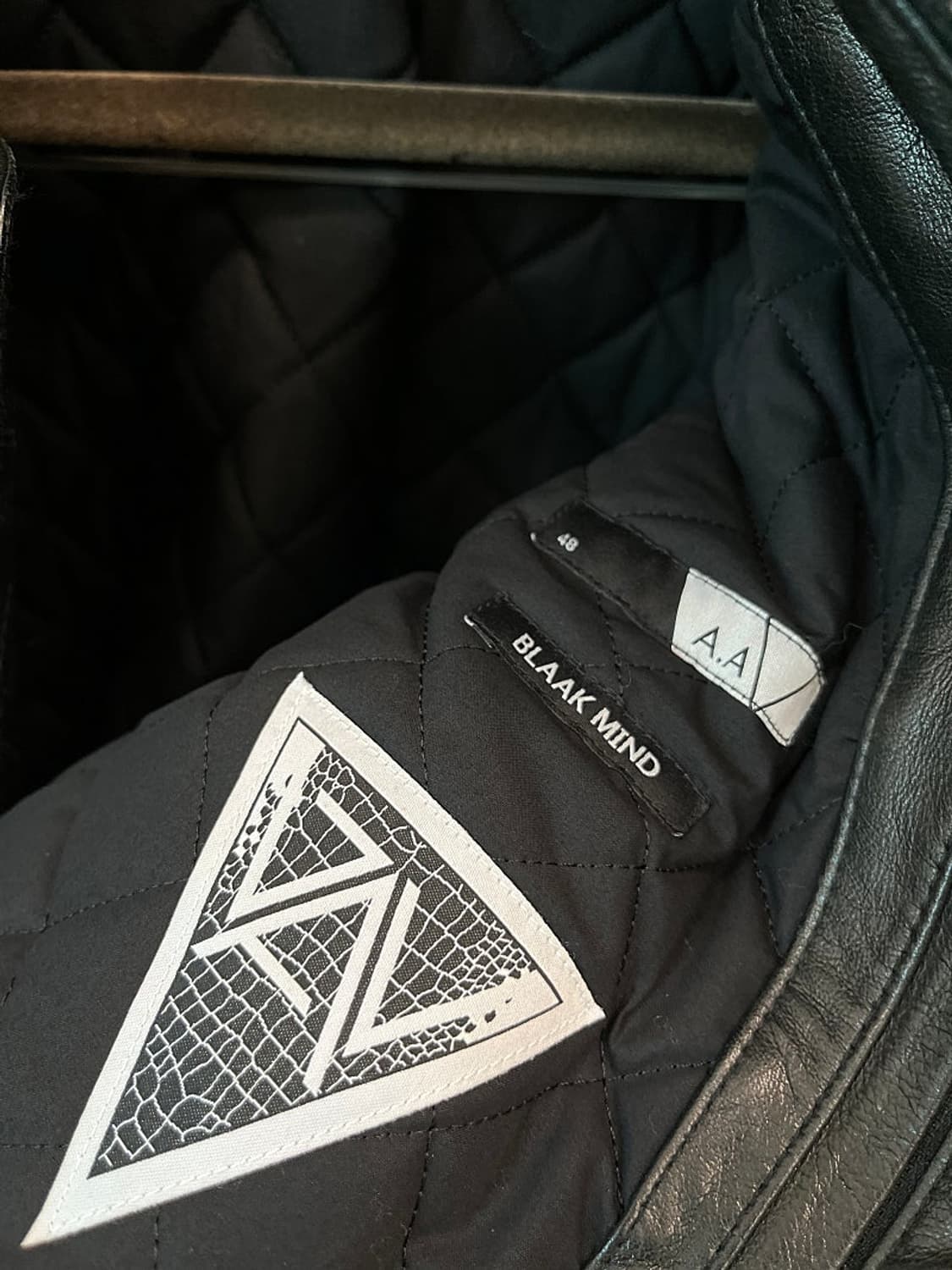 슬림95) BLAAK MIND 블루종 가죽자켓  상품이미지8