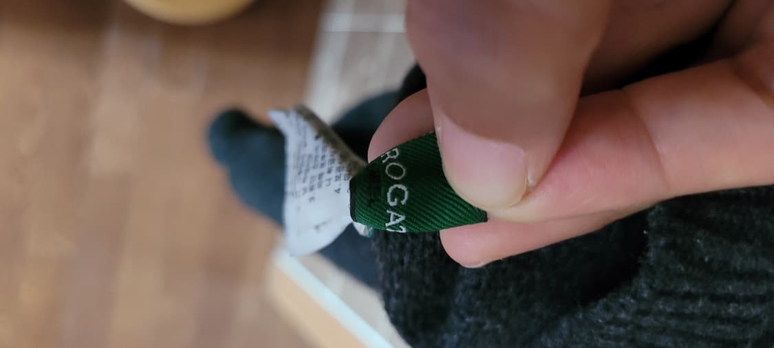 (남성105~110사이즈) 로가티스 반집업니트(모100%) 상품이미지5