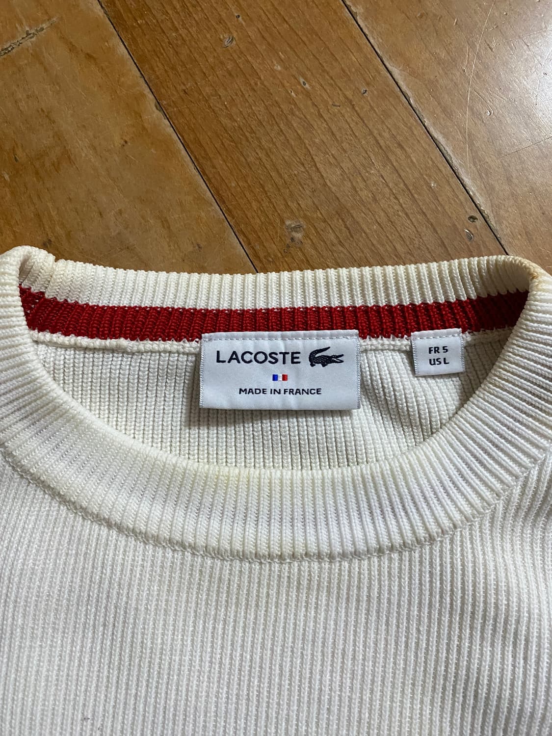 라코스테 스트라이프 남성 니트 L (105) 상품이미지3