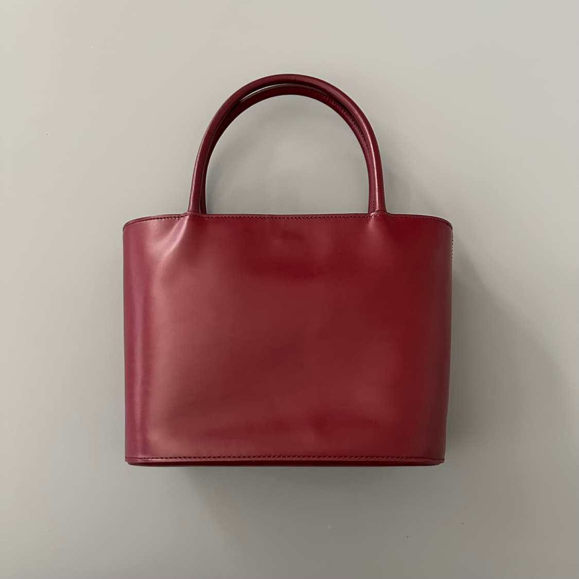 마가렛호웰 margaret howell 소가죽 버건디 토트백 상품이미지3