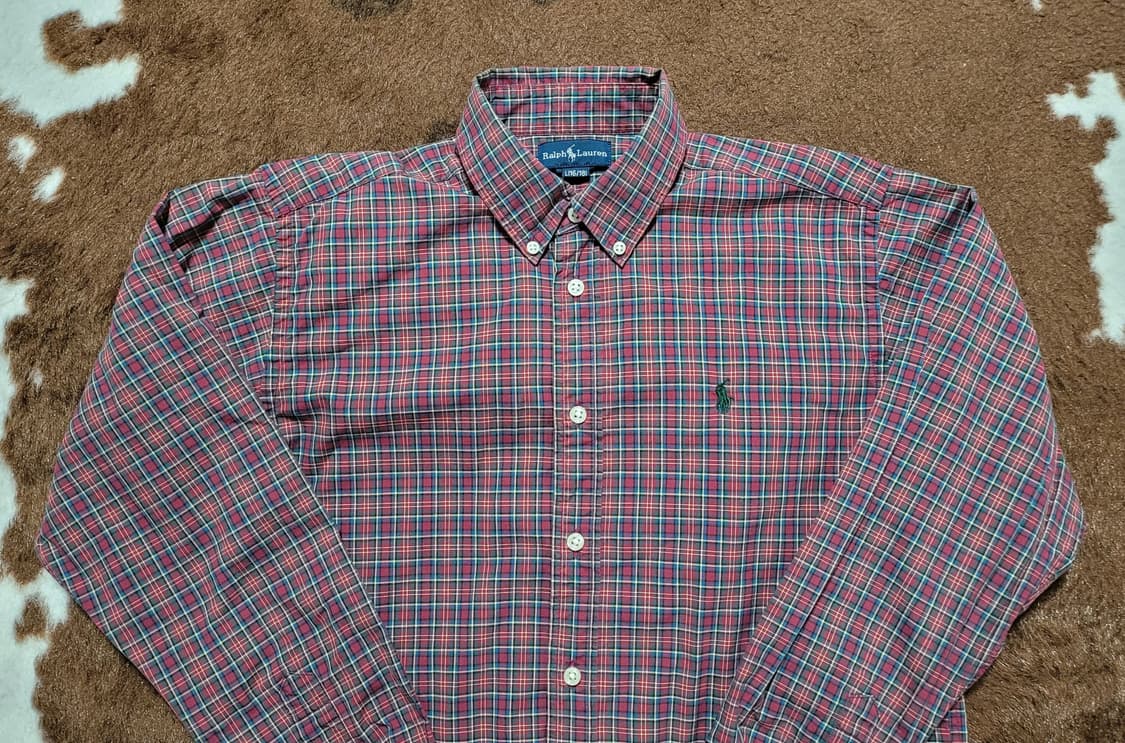 폴로 랄프로렌 여성 타탄 체크 남방(M) 상품이미지2