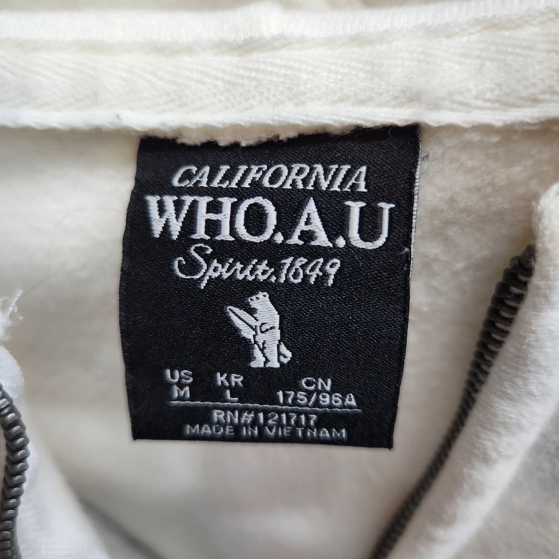 후아유 아치 빅로고 후드집업 M(XL) 상품이미지5