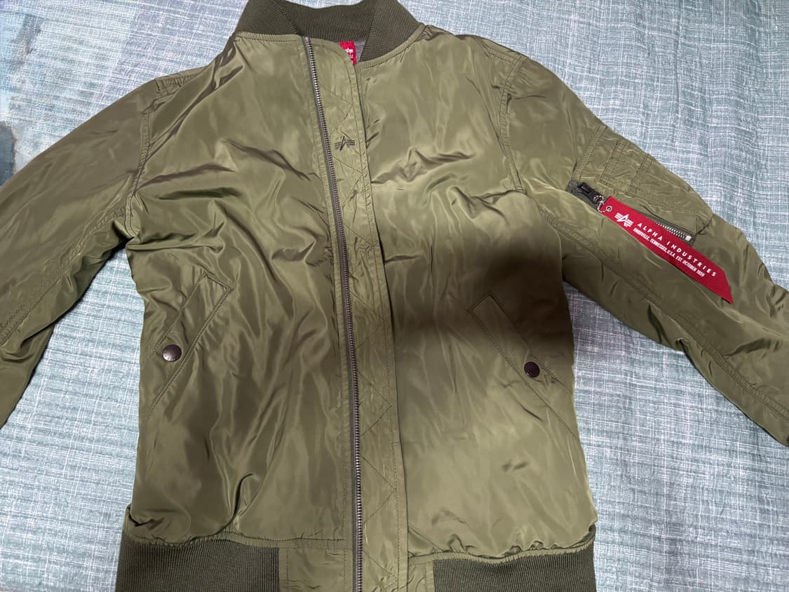 알파인더스트리 ma-1 플라이트 자켓 m 상품이미지2