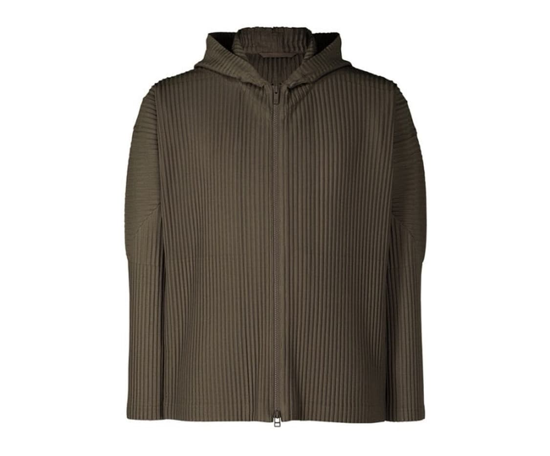 이세이미야케 옴므플리세 후드집업 머드브라운 JL126 3 상품이미지1