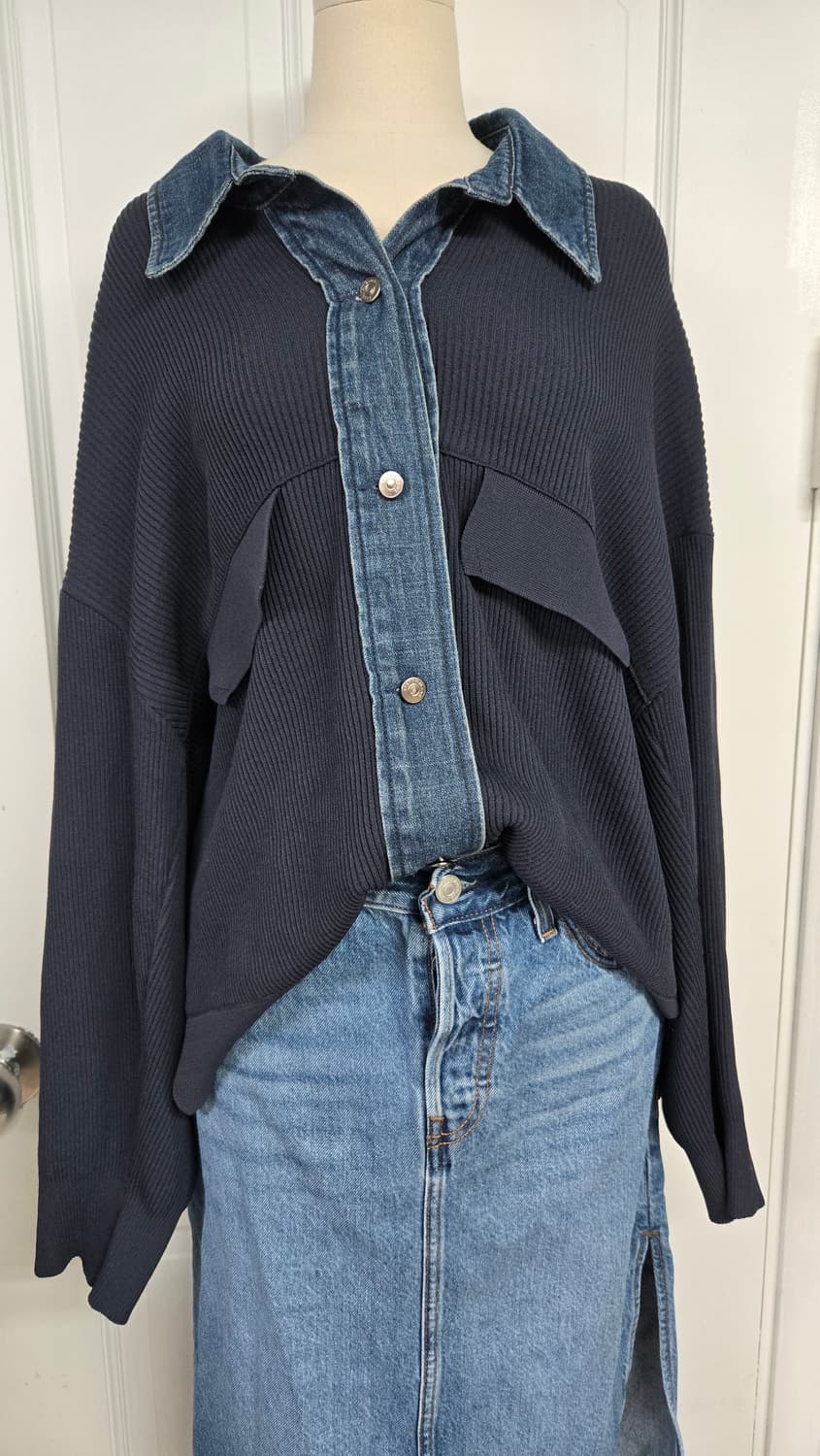 한섬 시스템 데님믹스 가디건 상품이미지2