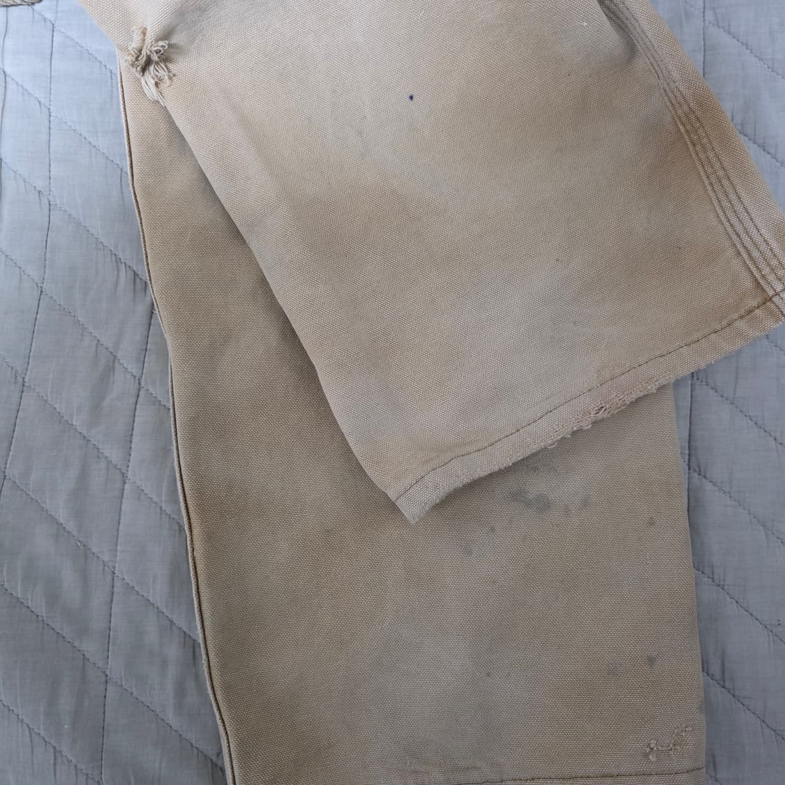 [36X34] 칼하트 더블니 B136 BRN 워크팬츠 트래쉬드 T-4 상품이미지4