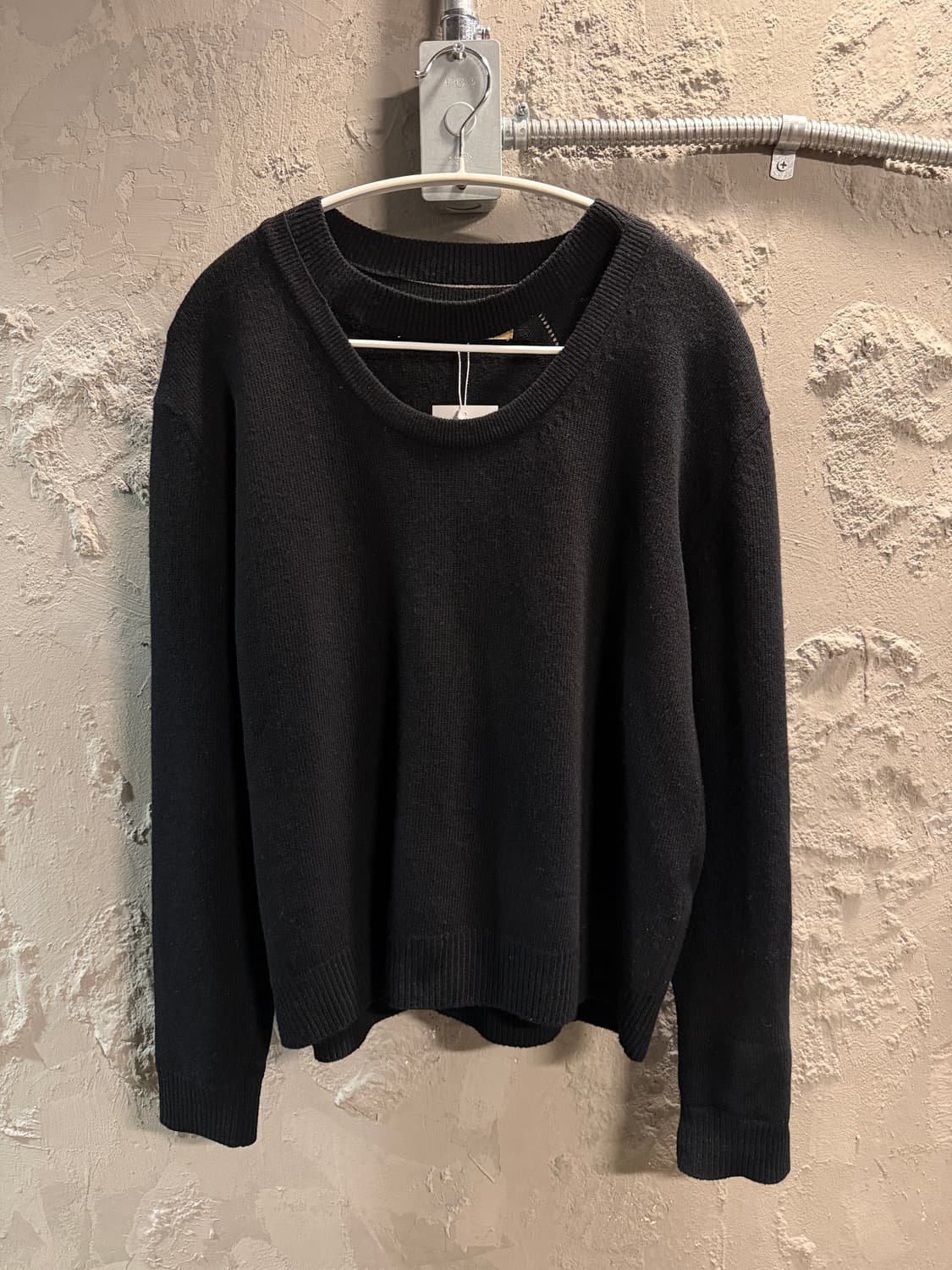 시스템 울 니트 스웨터 블랙 95 상품이미지1