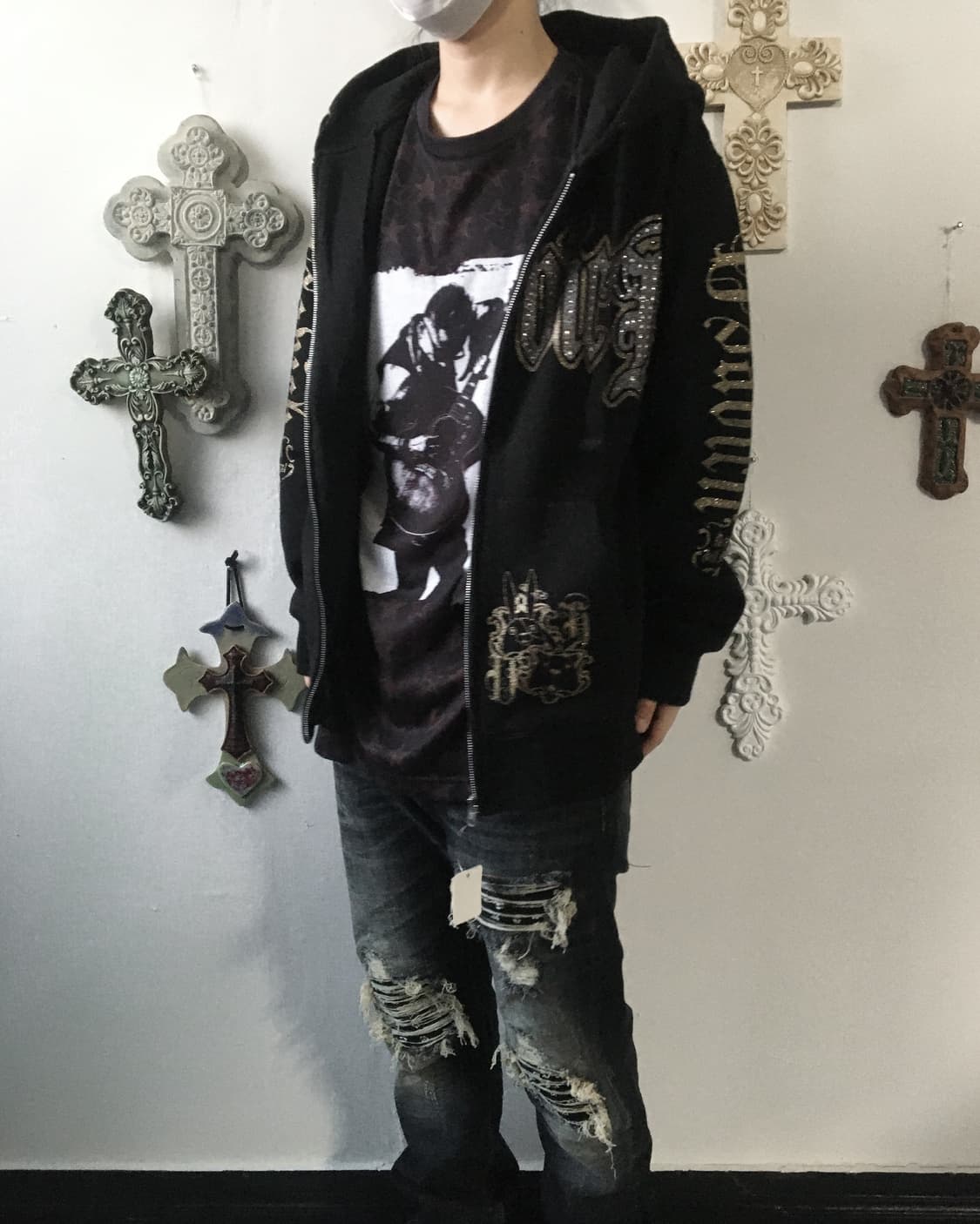 Patch point hood zip up 상품이미지7