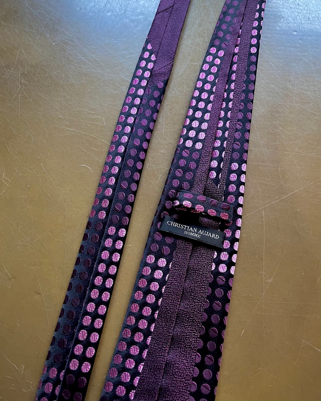 Christian Aujard Homme Purple Dot Tie 상품이미지6