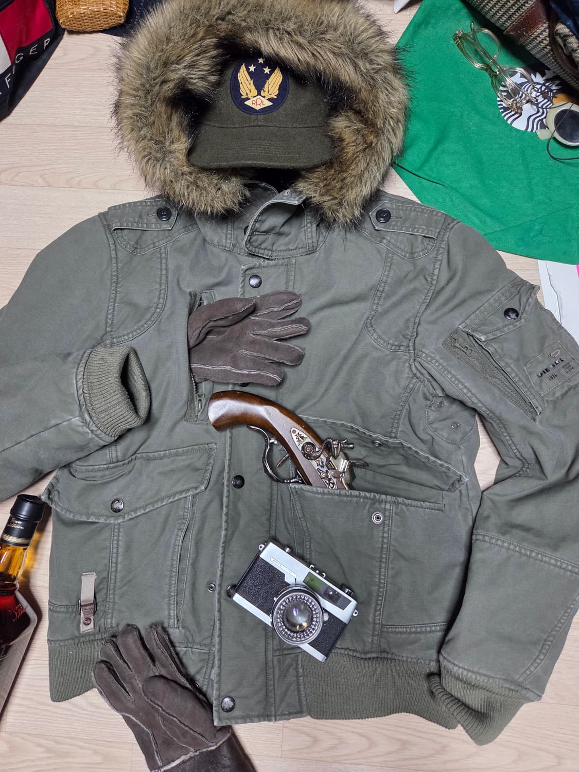 DIESEL 퍼 야상 자켓 상품이미지2