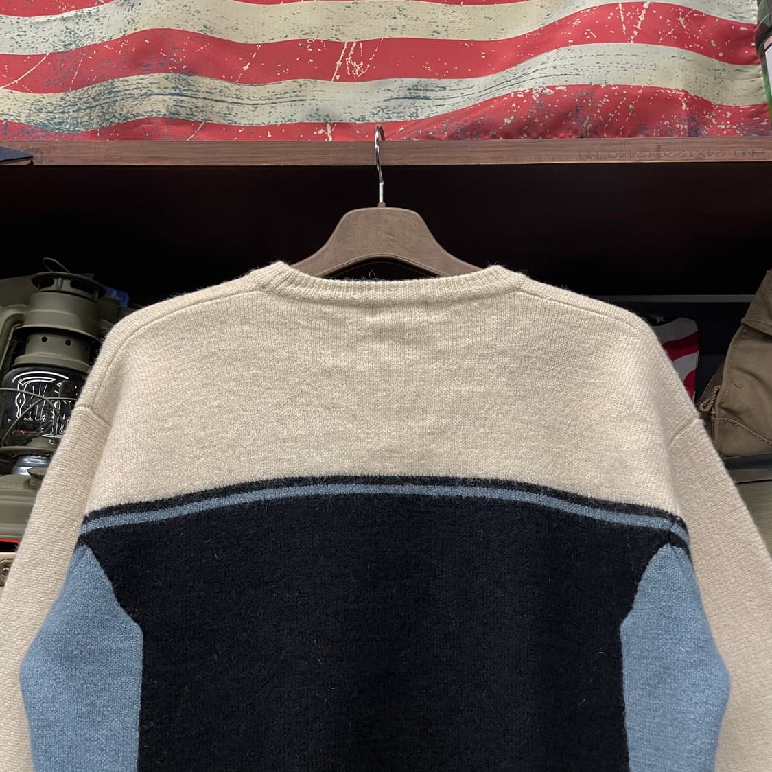 90s 반스 레트로 헤비 울 니트 스웨터 상품이미지4