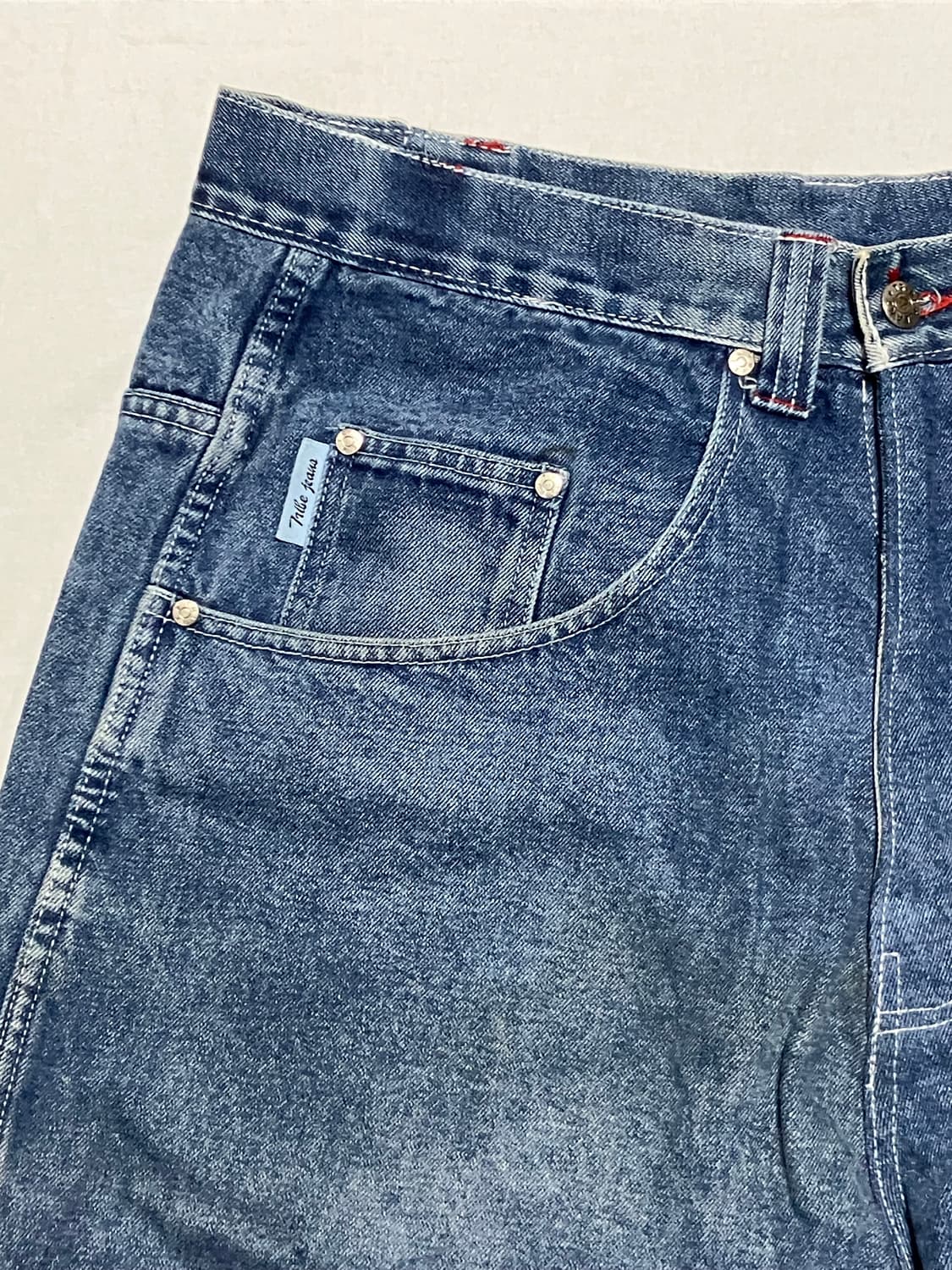 Tribe jeans 슈퍼 배기 와이드 데님 카펜터 팬츠 상품이미지6