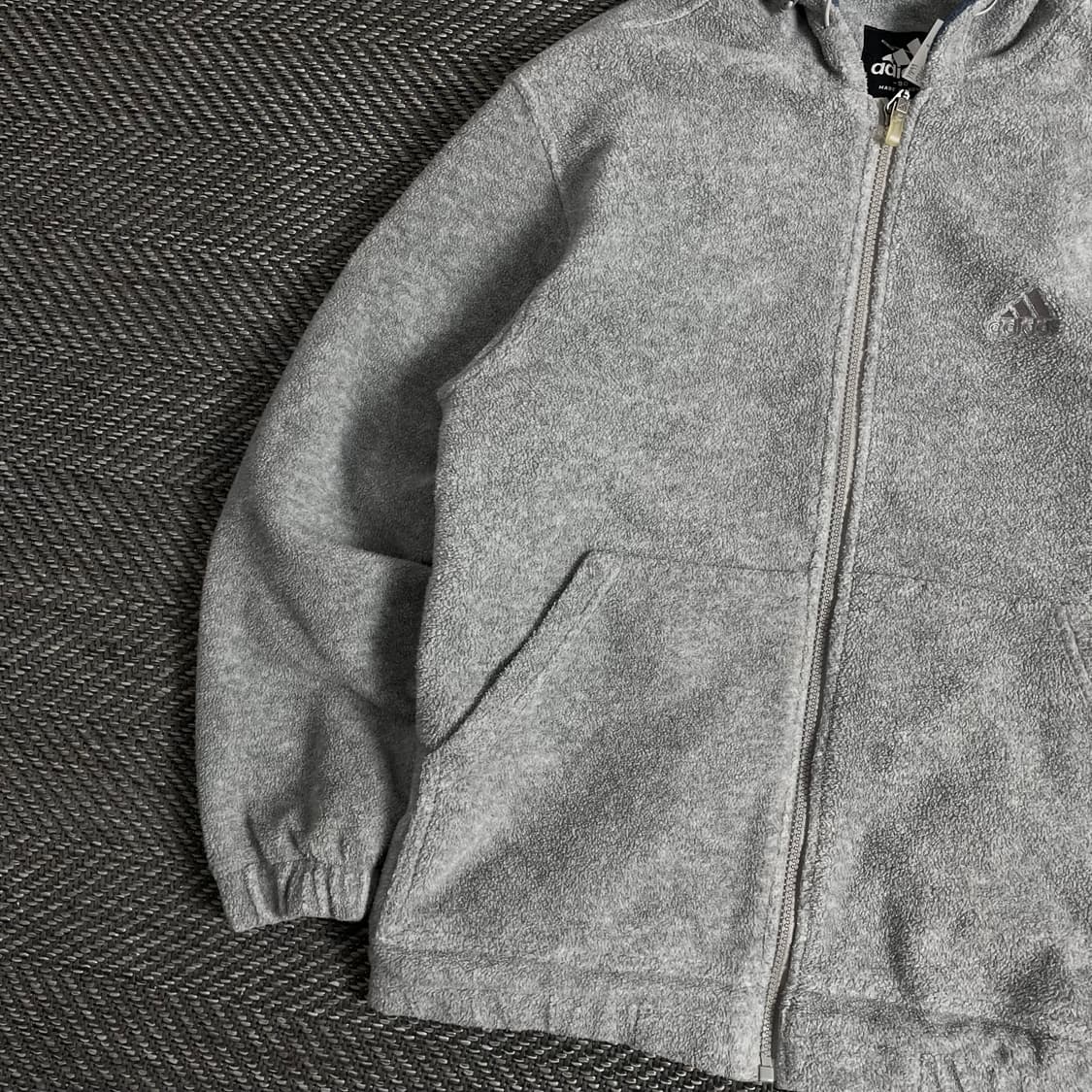 00s 아디다스 올드스쿨 플리스 후드 자켓 y 2885 상품이미지5