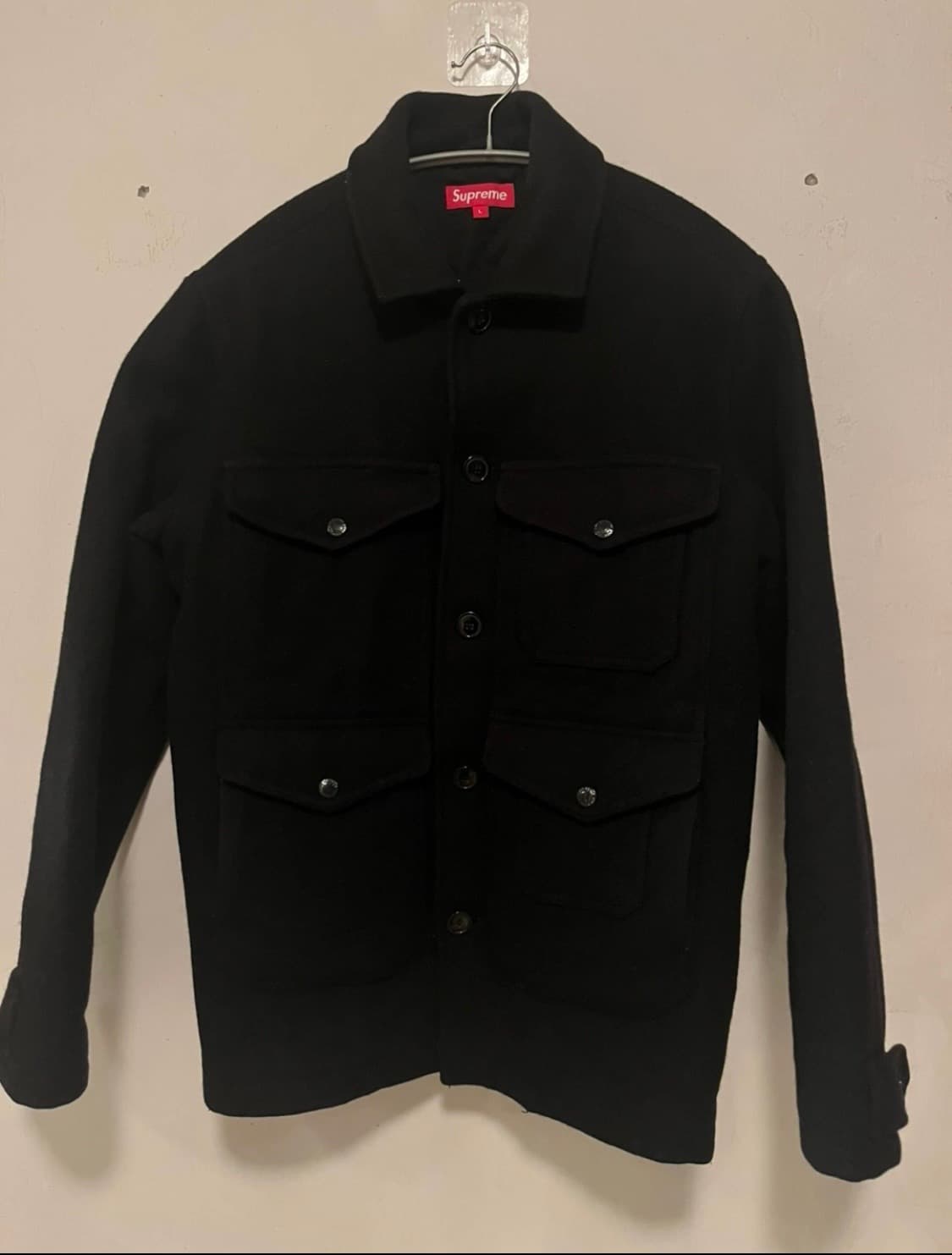 슈프림 08aw 울 크루저 블랙 L 상품이미지1
