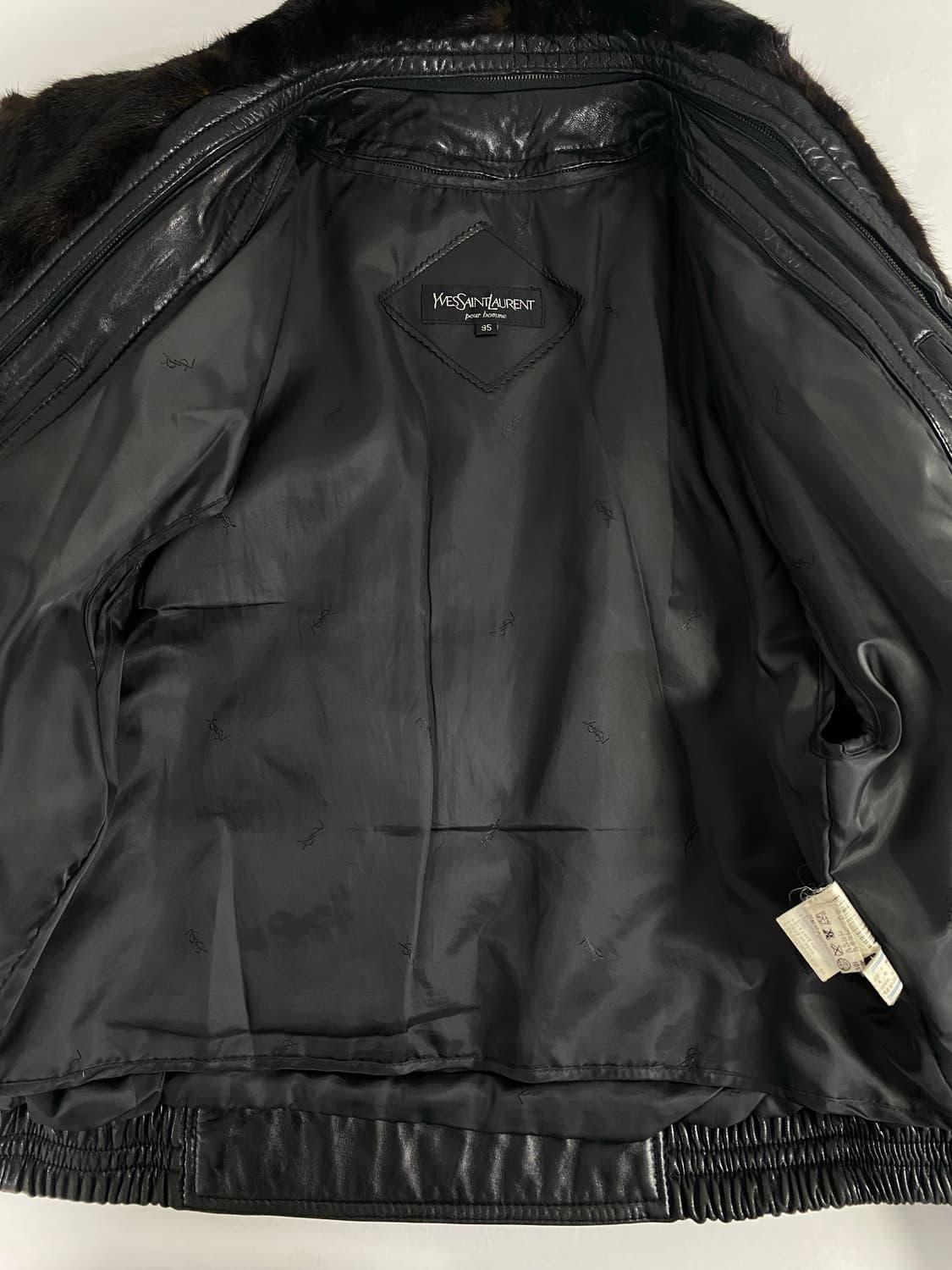 입생로랑 YSL 퍼카라 양가죽 레더자켓 M 상품이미지6