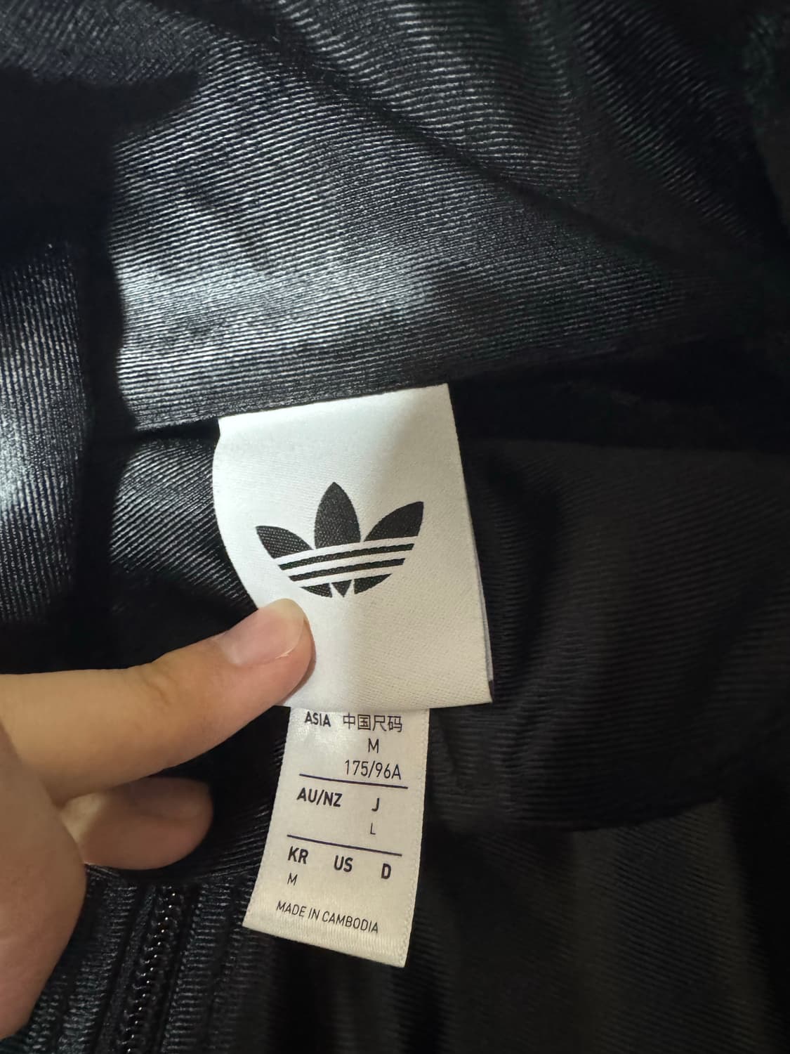 아디다스 파이어버드 메탈릭 트랙탑 블랙 M 상품이미지4