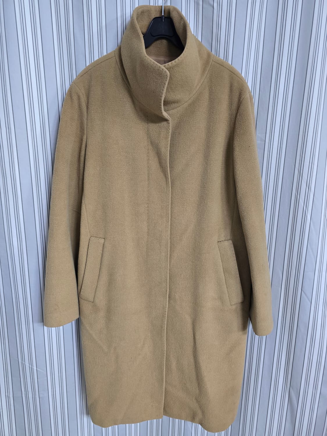 (82-94-160) [TIME] 타임 여성 하이넥 순모코트 상품이미지1