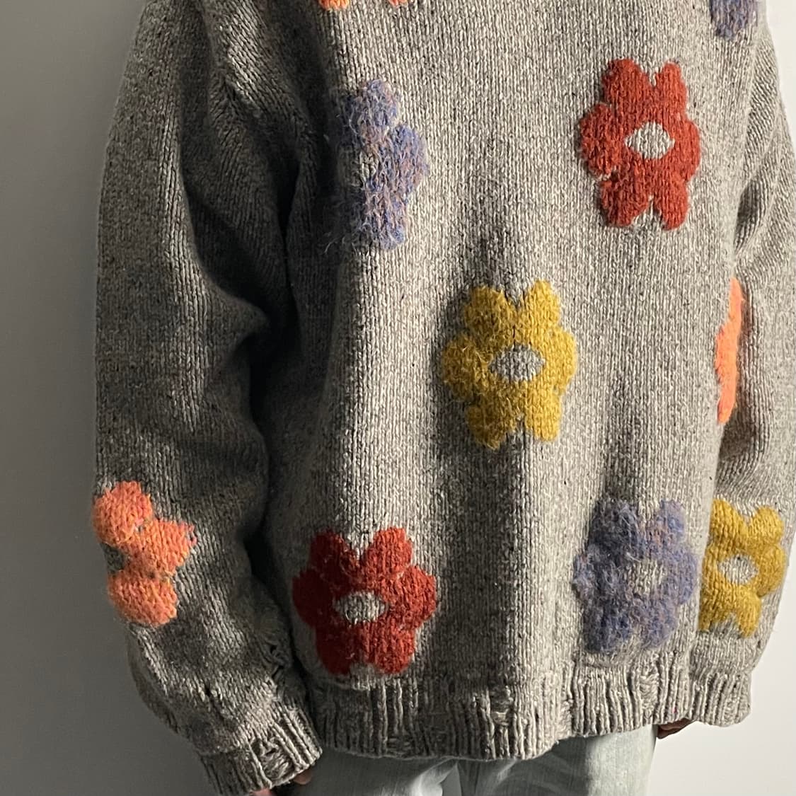 아크네 스튜디오 자카드 플라워 울 니트  (on.169)   상품이미지2