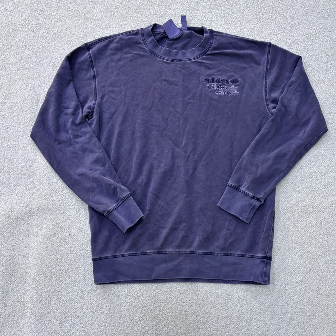 M 아디다스 스몰로고 맨투맨 티셔츠 0311E 상품이미지1