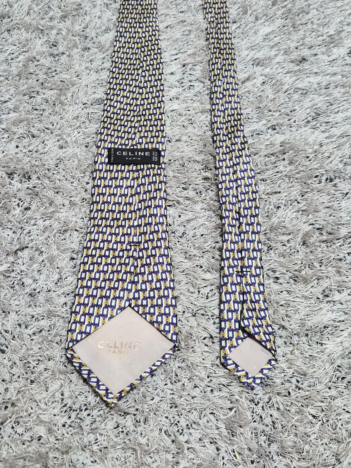 셀린느Celine 금장로고 패턴 넥타이 Free - N32 상품이미지6