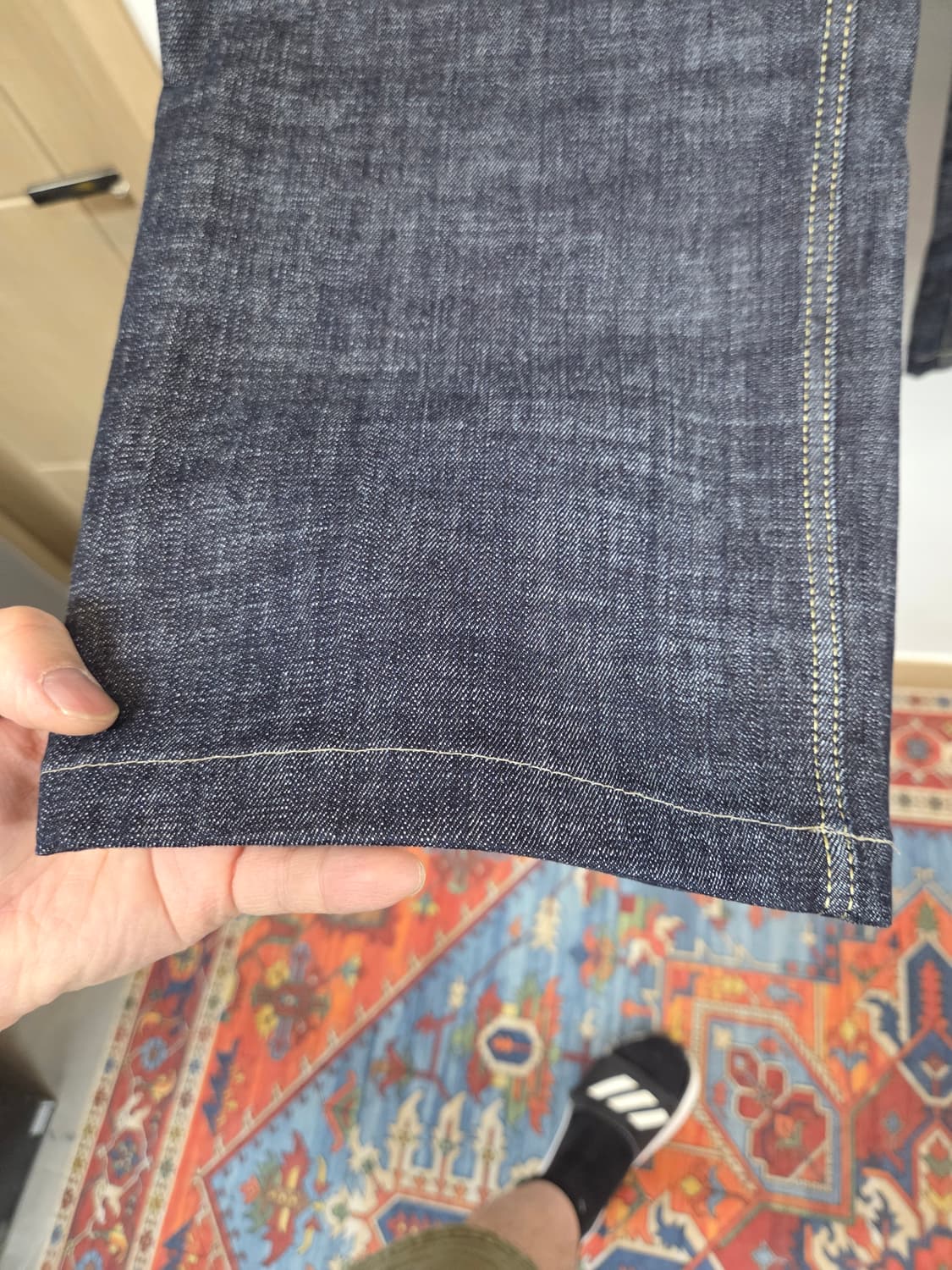 모드나인 셀비지 와이드 데님팬츠 27 28  상품이미지6