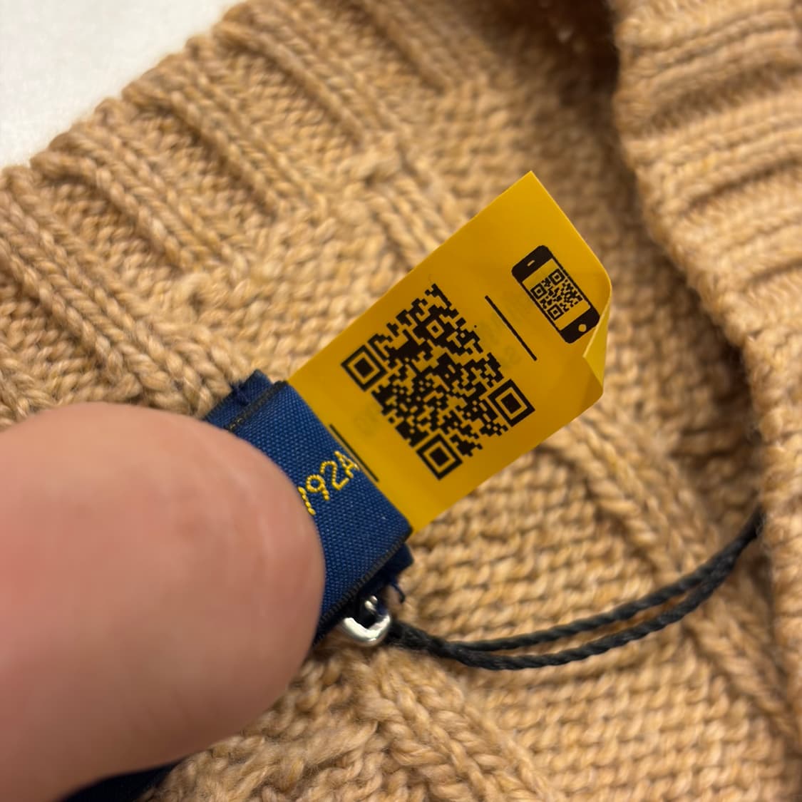 [S] 폴로 랄프로렌 신형 큐알 꽈배기 니트 베이지 B683 상품이미지6