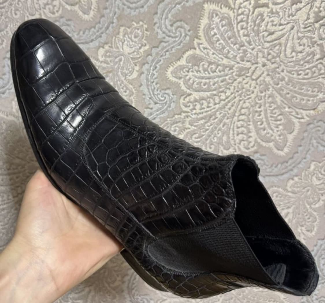 돌체앤가바나 첼시부츠(크로커다일 스킨-악어가죽)9.5사이즈-해외발송 상품이미지3