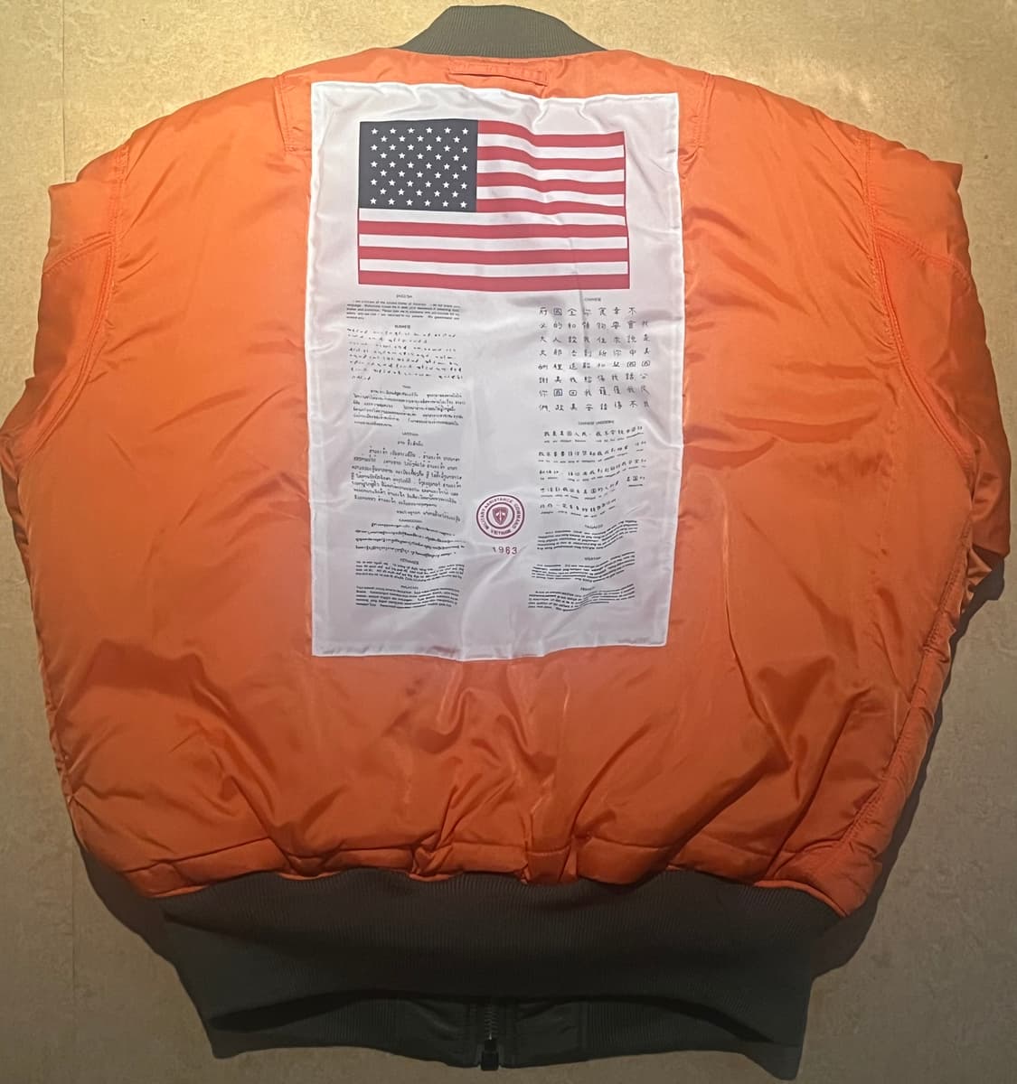 (L) 알파인더스트리 MA-1 레귤러 블러드칫 세이지 그린 상품이미지5