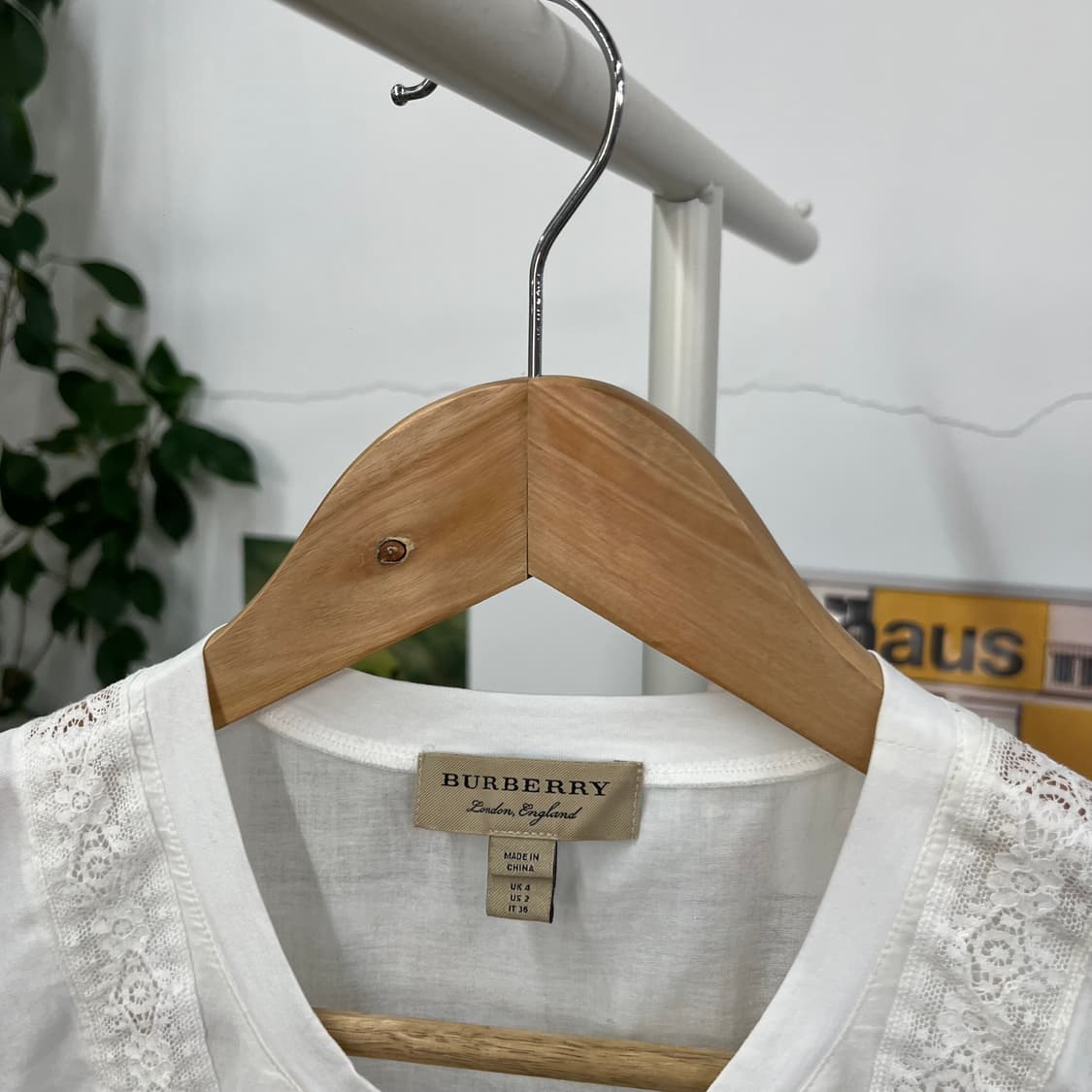 버버리 슬리브리스 레이스 블라우스 Uk4 상품이미지3