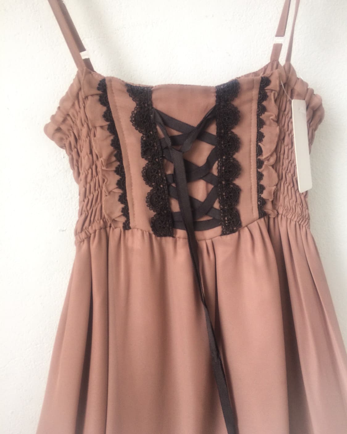 Lace up point frill sleeveless onepiece 상품이미지4