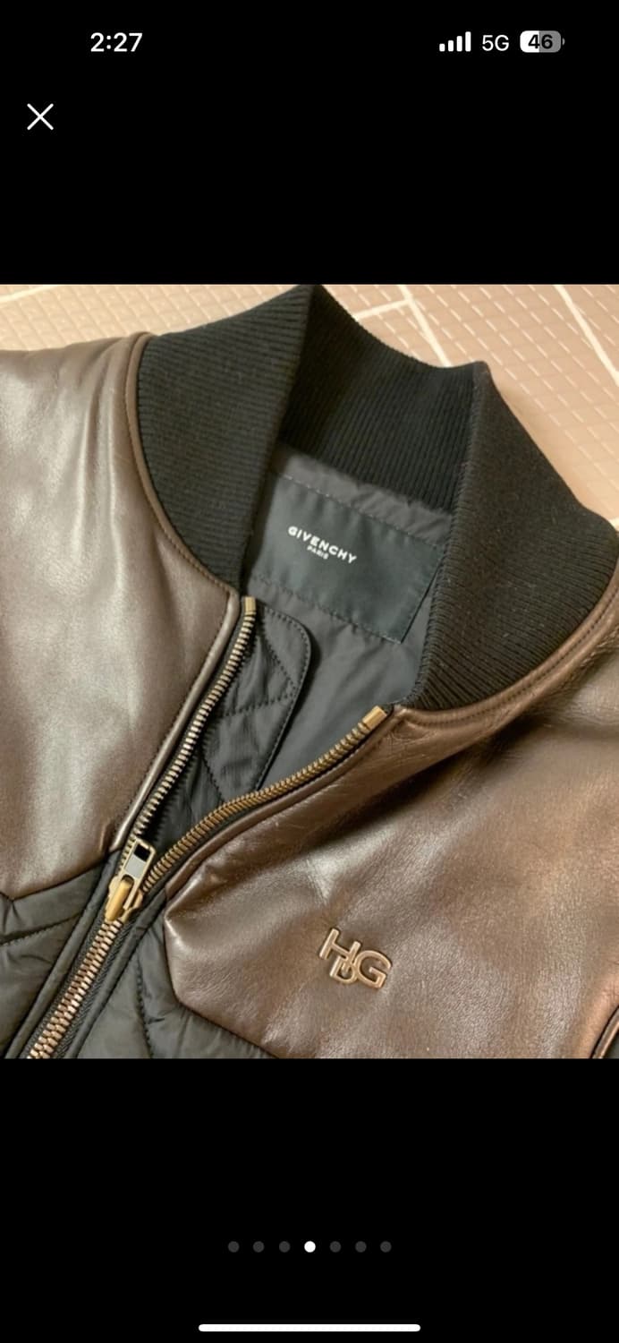 지방시 가죽 패딩베스트 (46/상태굿) 상품이미지4