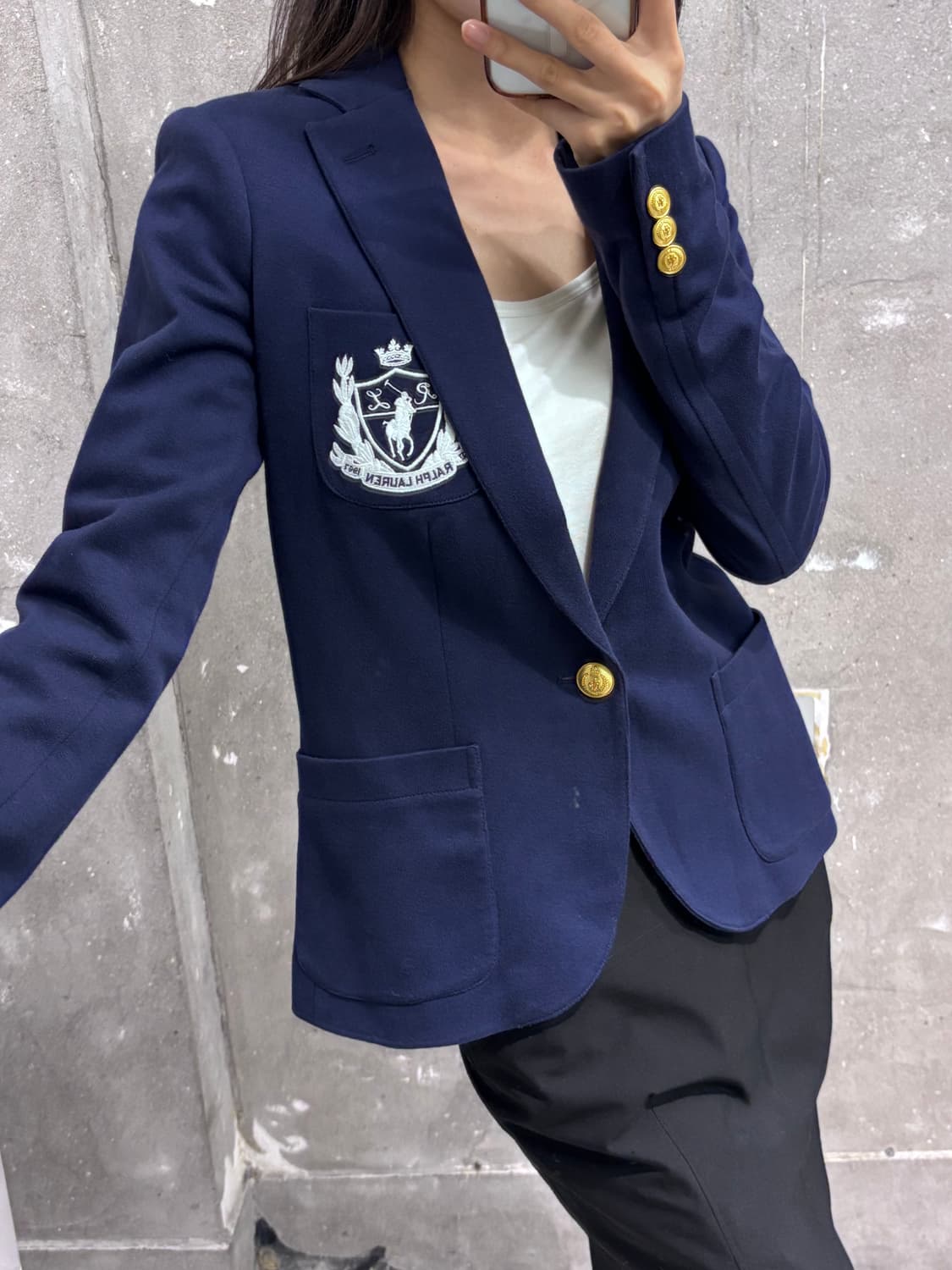 Polo 폴로 신형라벨 네이비 우먼 블레이저 상품이미지1
