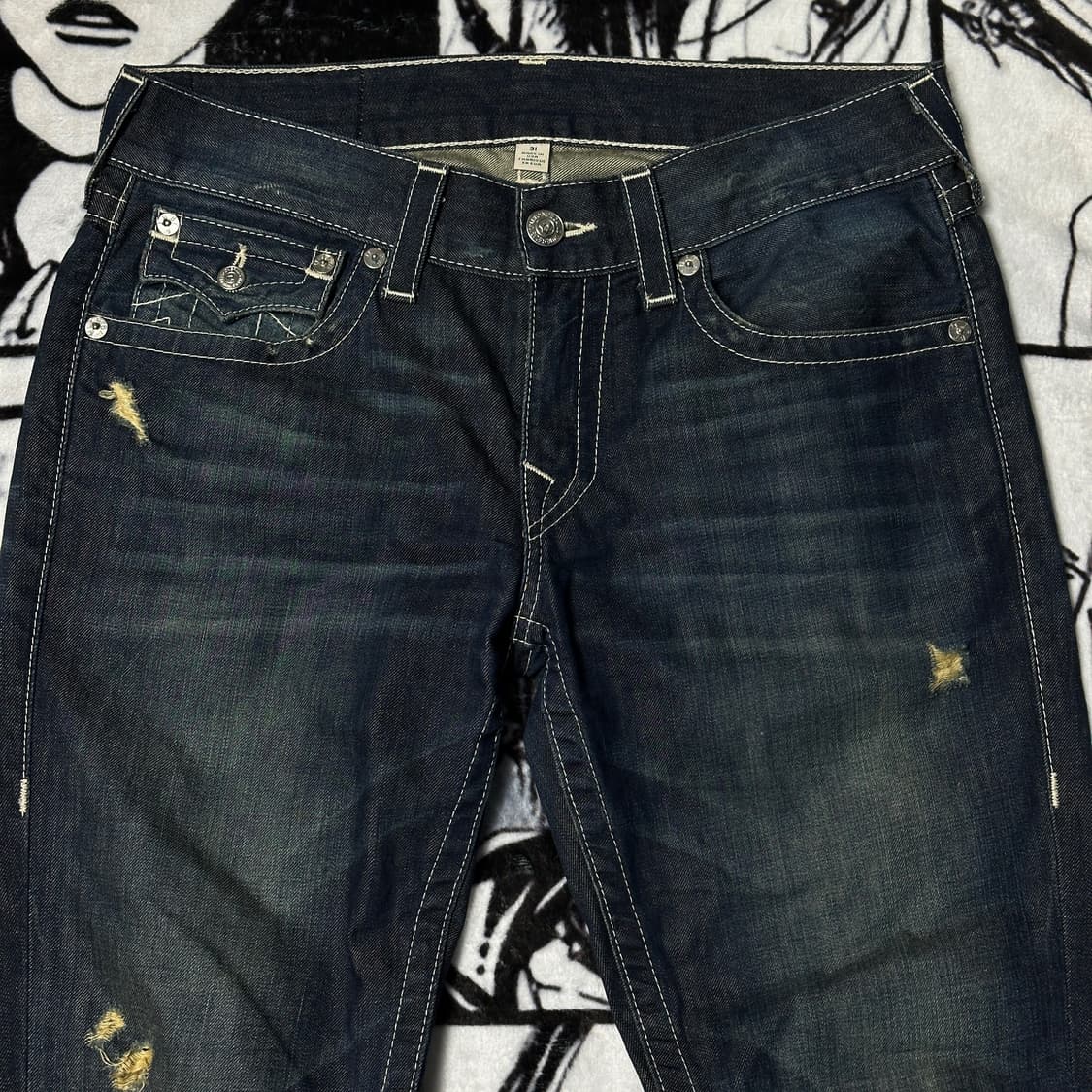 트루릴리젼 트루진 스트레이트 오버핏 데님팬츠 상품이미지5