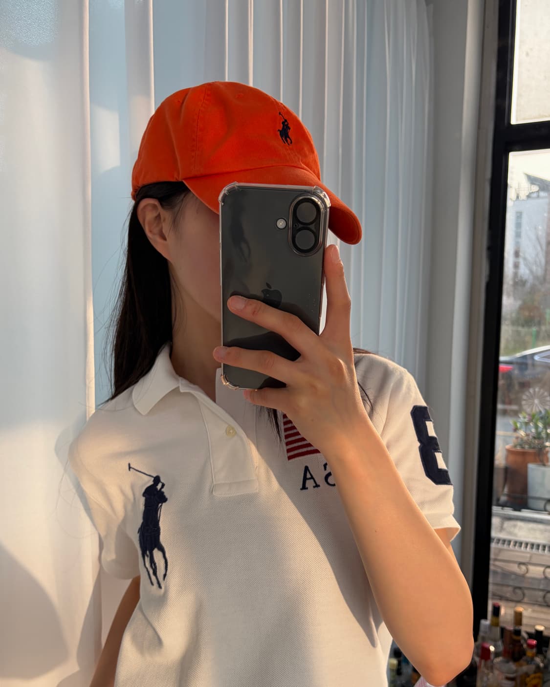 폴로 랄프로렌 클래식 코튼 치노 볼캡 오렌지  상품이미지3