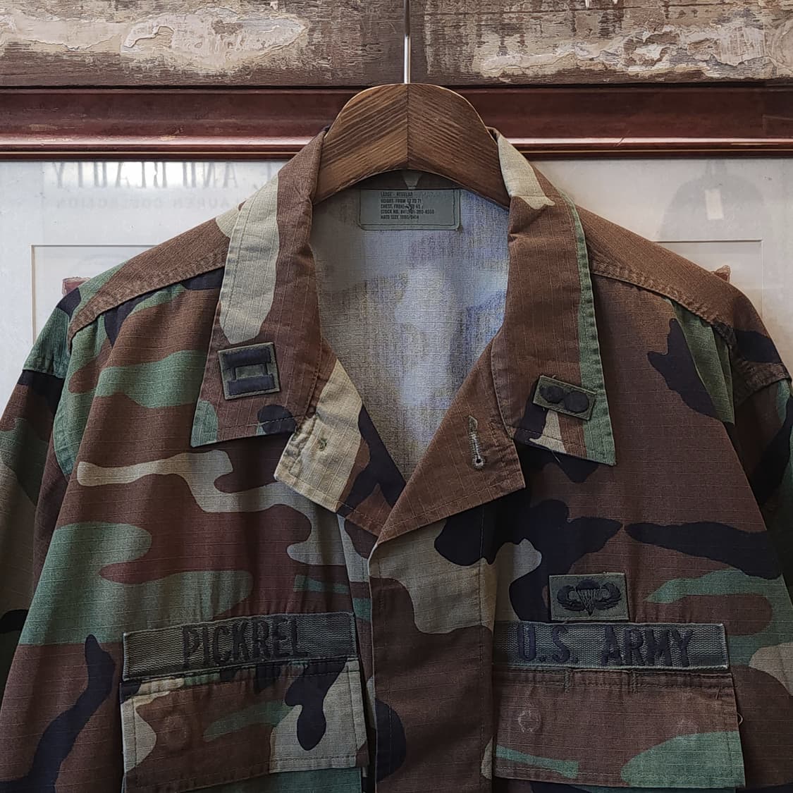90s 미군 BDU 카모셔츠 우드랜드 라지 래귤러 상품이미지4