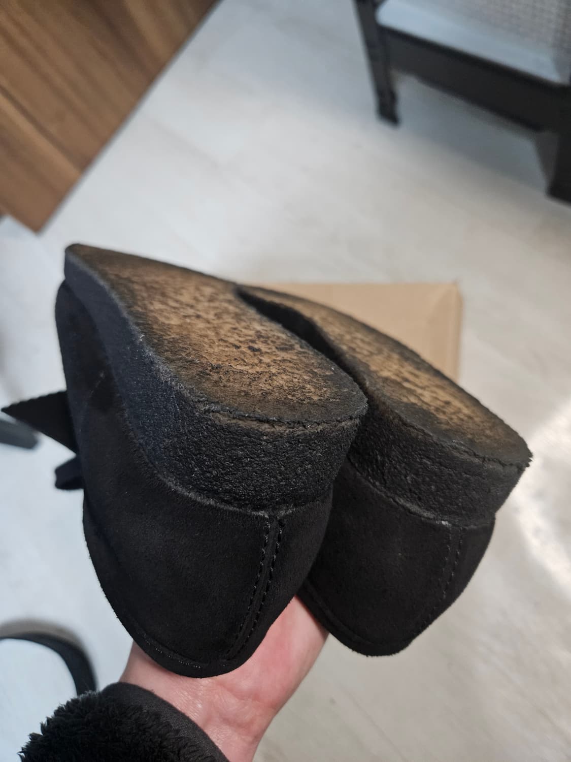 클락스 왈라비 블랙 스웨이드 UK8 (265mm) 상품이미지2