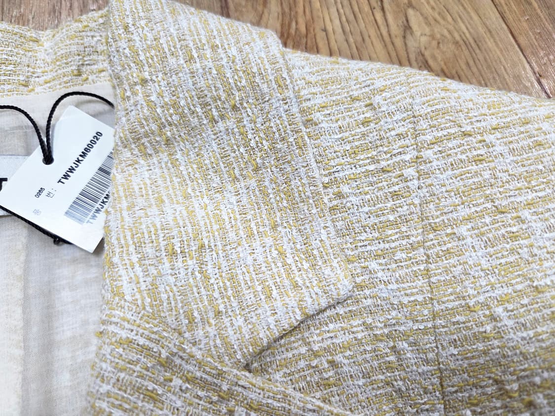 리스트(LIST) 트위드 더블 크롭자켓 55 새상품 상품이미지4