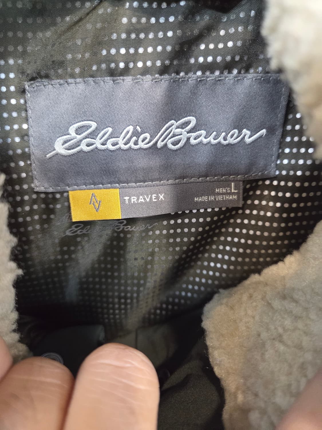 에디바우어 셰르파 패딩조끼 L 카키  상품이미지3