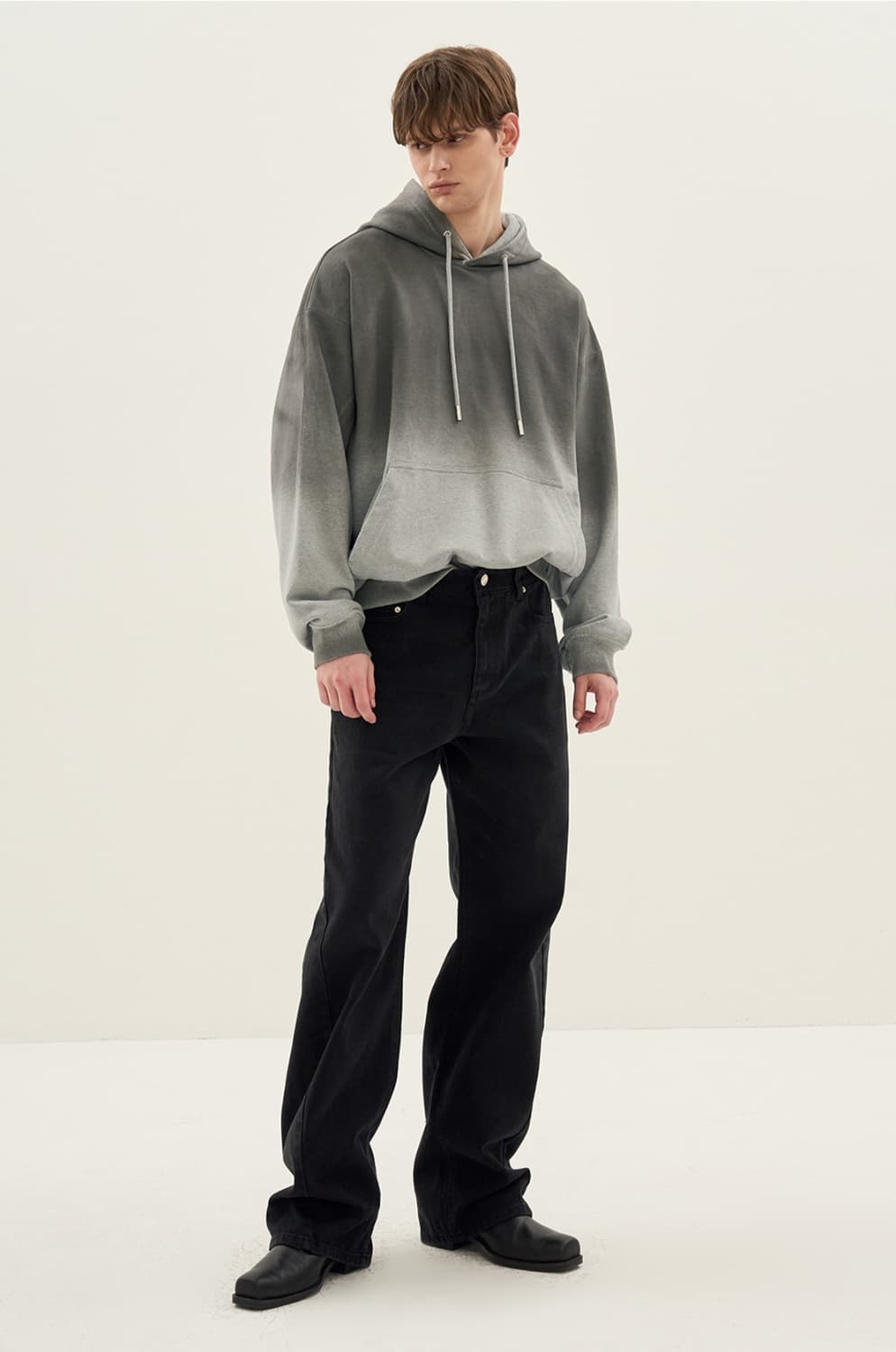 (78) 시스템옴므 트위스트 심 와이드 데님 팬츠 상품이미지1