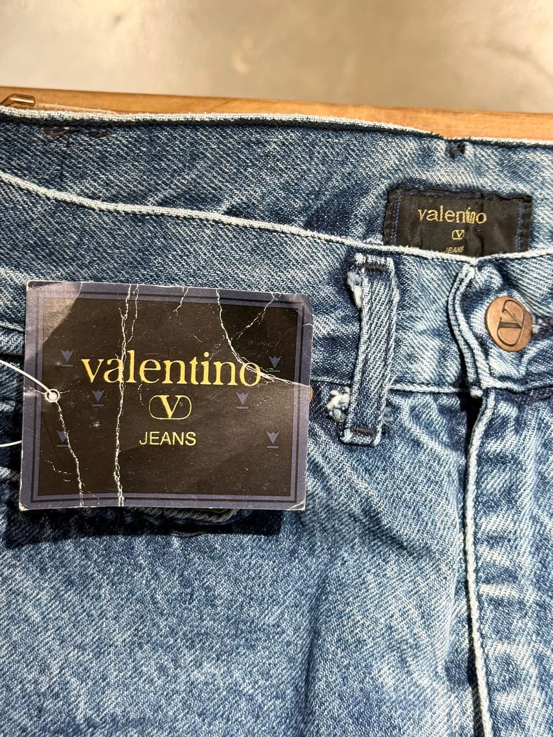 발렌티노 진스 중청 스트레이트 데님 팬츠 상품이미지8