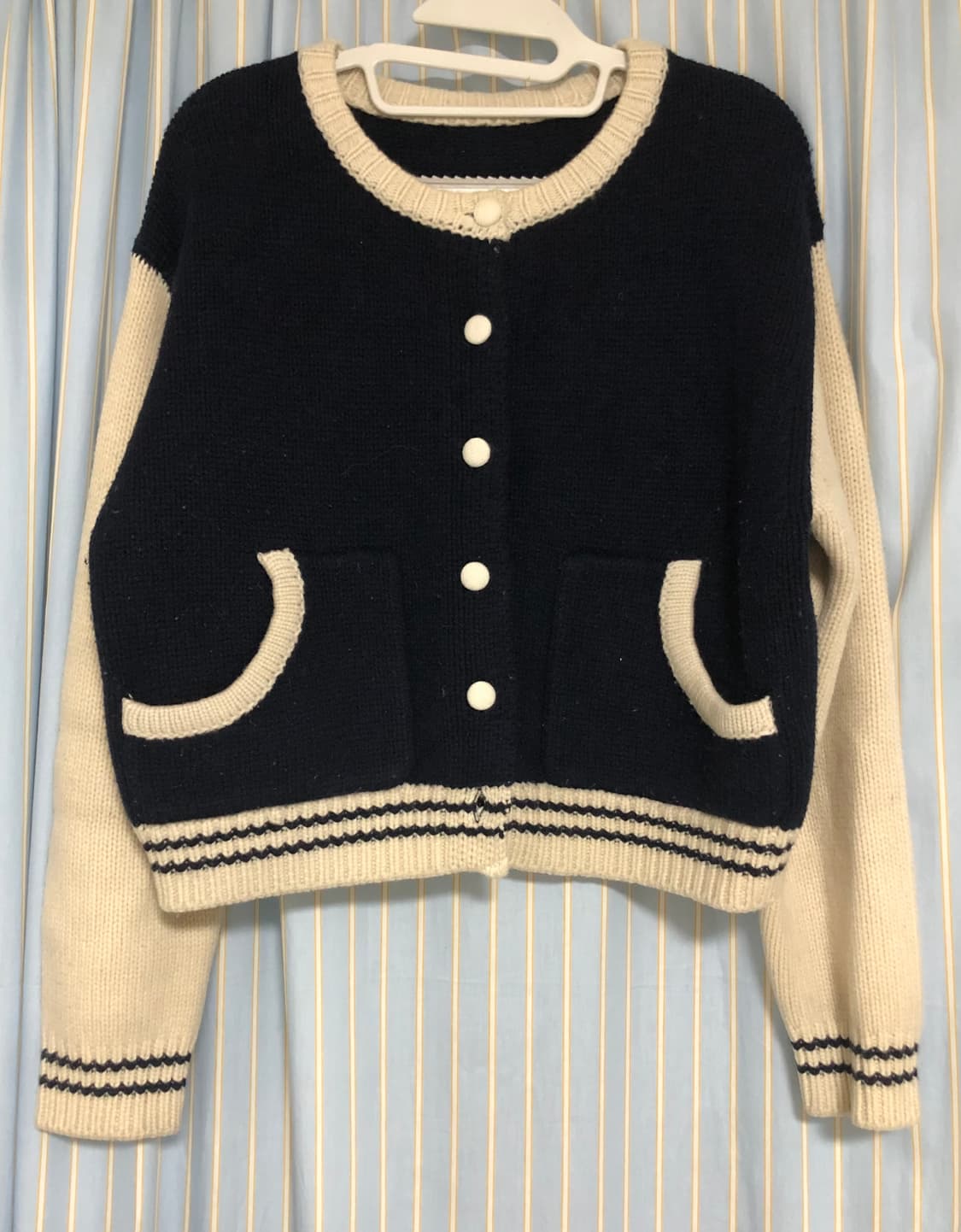 스쿨룩 니트 아우터 상품이미지1