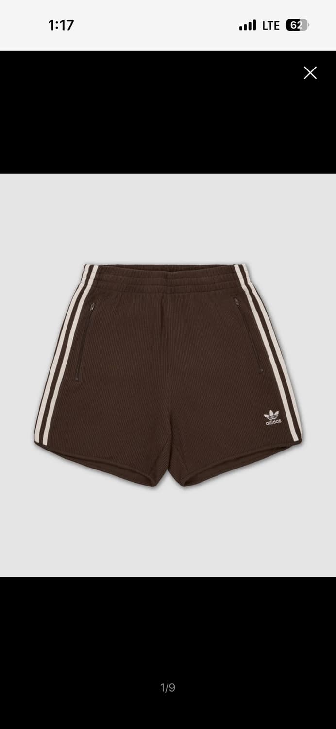 [ 2XL ] 아디다스 와플 숏 팬츠 다크브라운 상품이미지1