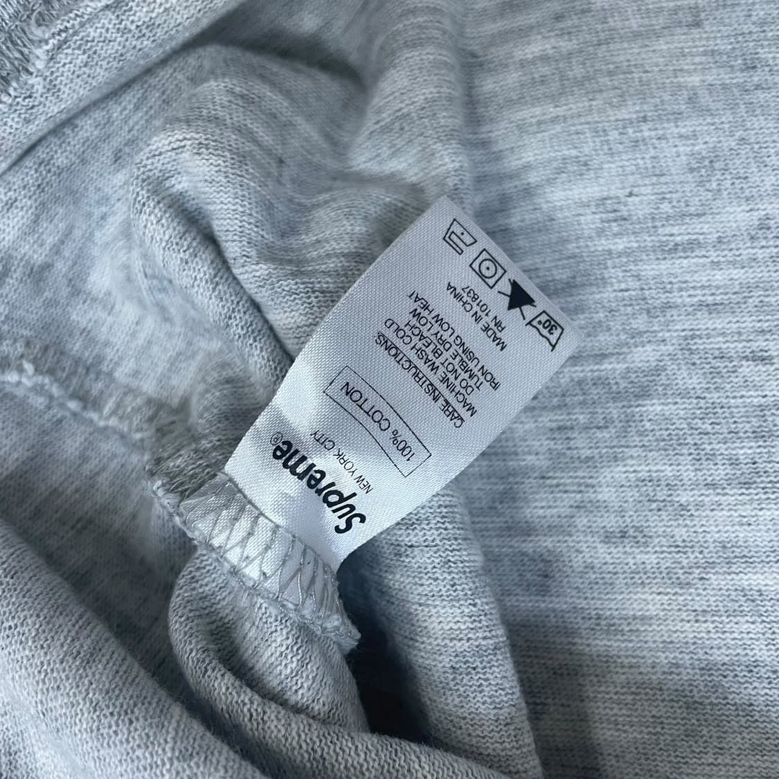 슈프림 Supreme 16ss 아치 로고 롱슬리브 그레이 상품이미지4