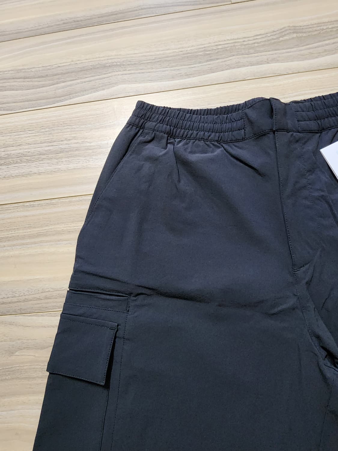 지오지아나일론우븐스판반바지쇼츠블랙 상품이미지3