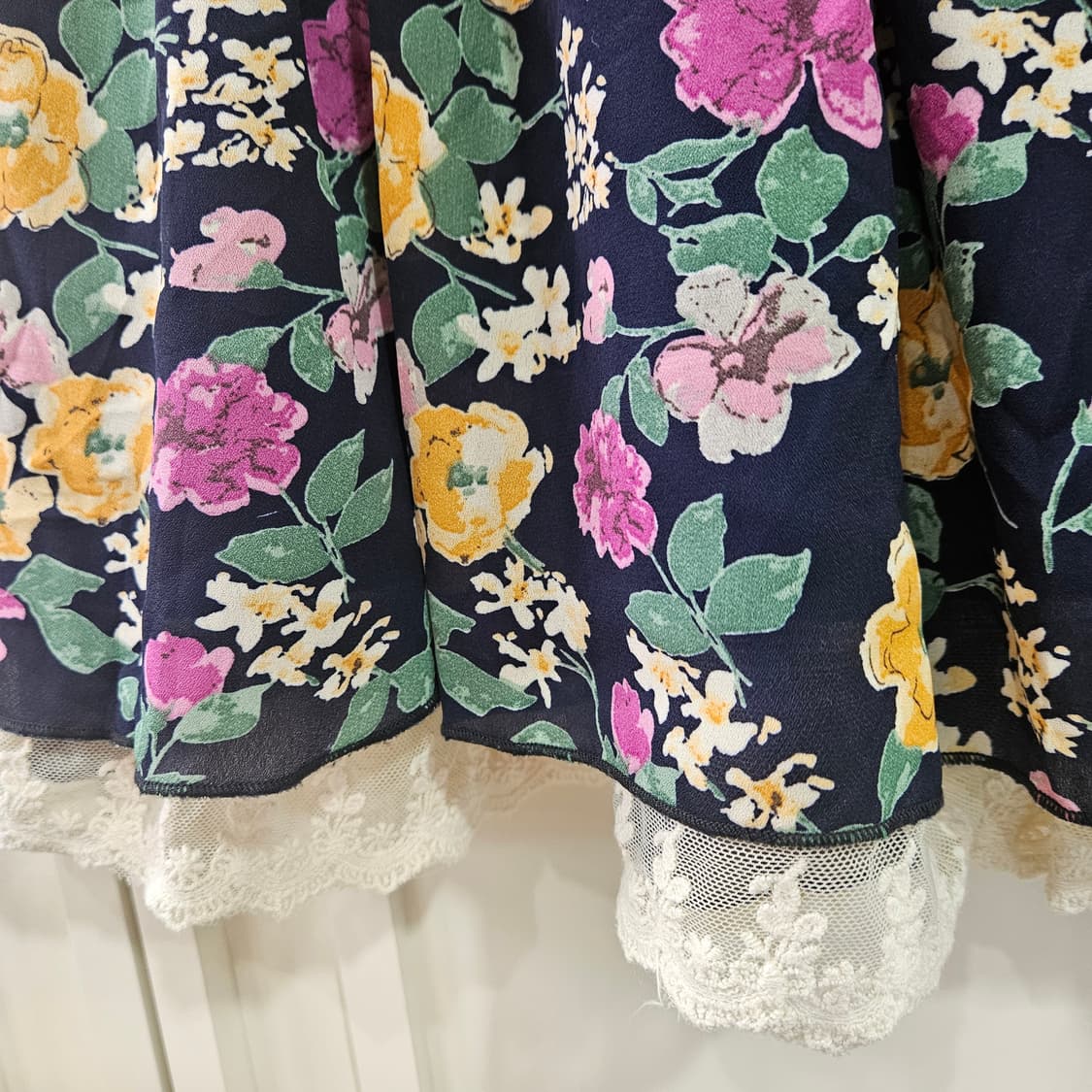 플라워 레이스 레이어드 스커트 상품이미지4